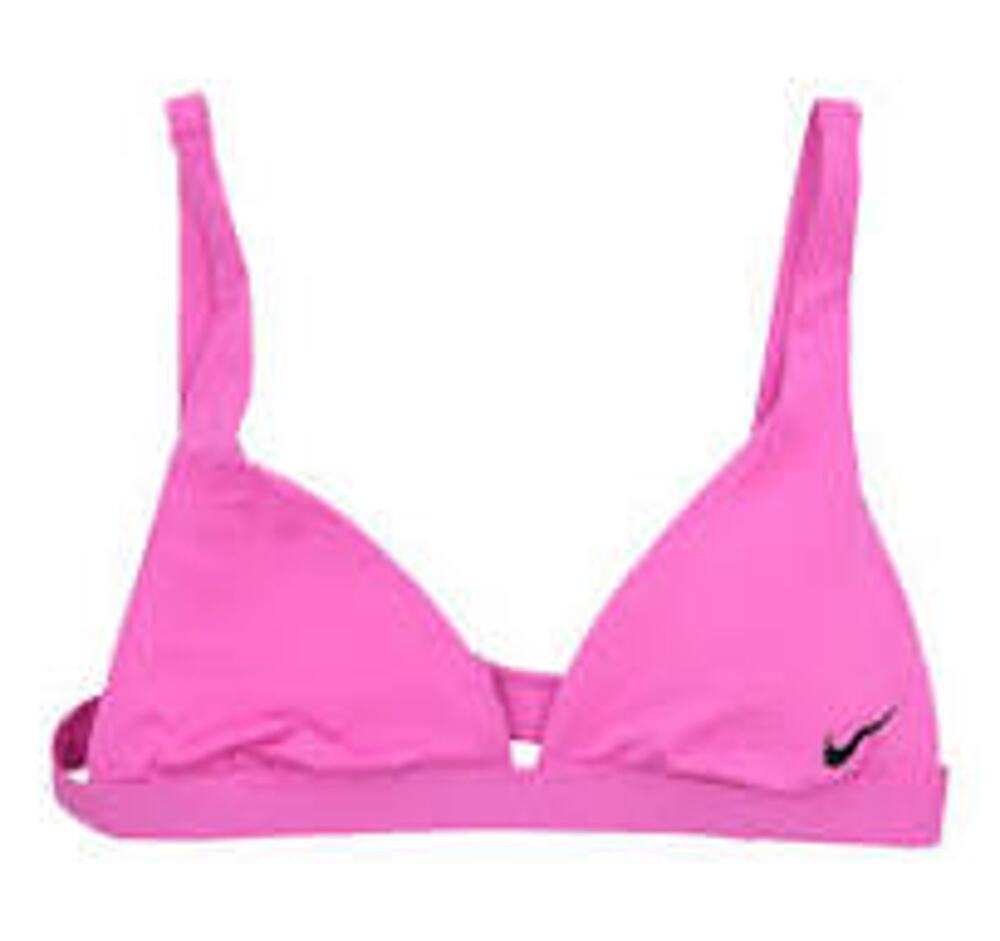 New NIKE Women's XL Essential Bralette Bikini Top Vibrant Pink NWT